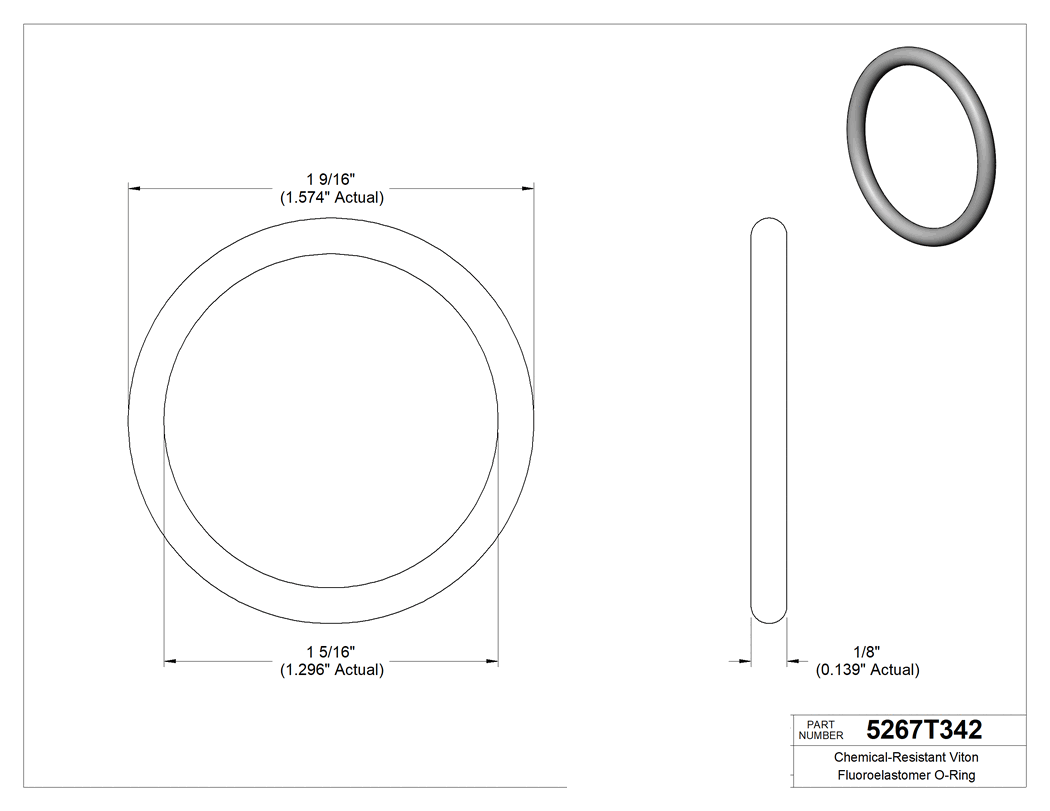 Technical drawing - 5267T342